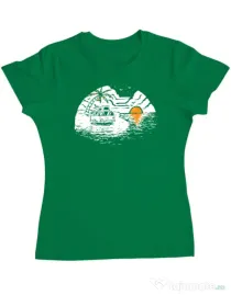 Tricou ADLER dama Van beach Verde mediu