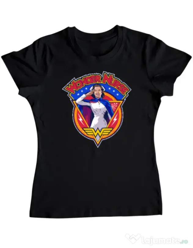 Tricou ADLER dama Wonder nurse Negru