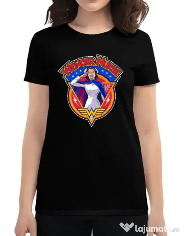 Tricou ADLER dama Wonder nurse Negru