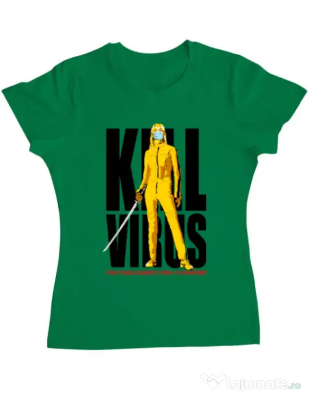 Tricou ADLER dama Kill bill Verde mediu