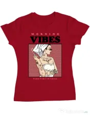 Tricou ADLER dama Morning vibes Rosu 