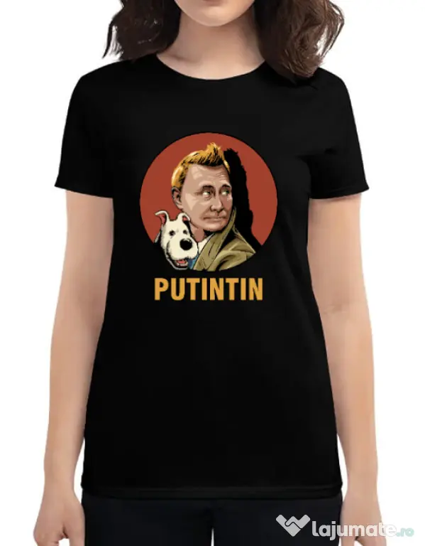 Tricou ADLER dama Putin Tin Negru
