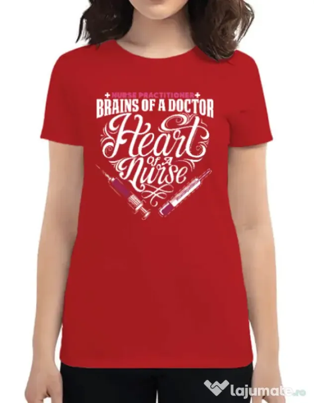 Tricou ADLER dama Nurse practicioner Rosu