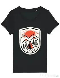 Tricou STANLEY STELLA dama Sunset camp Negru