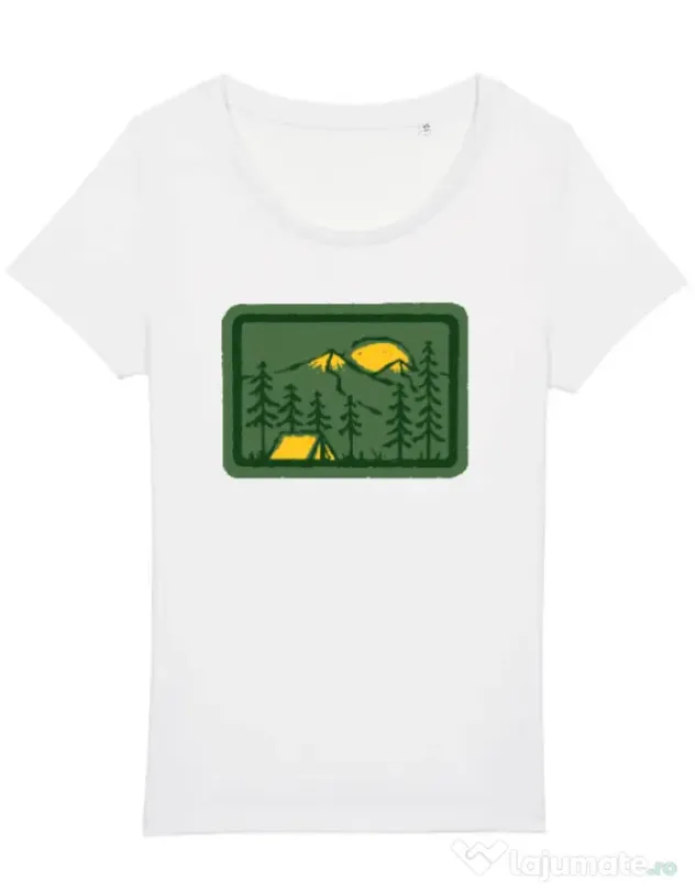 Tricou STANLEY STELLA dama Camping 2 Alb