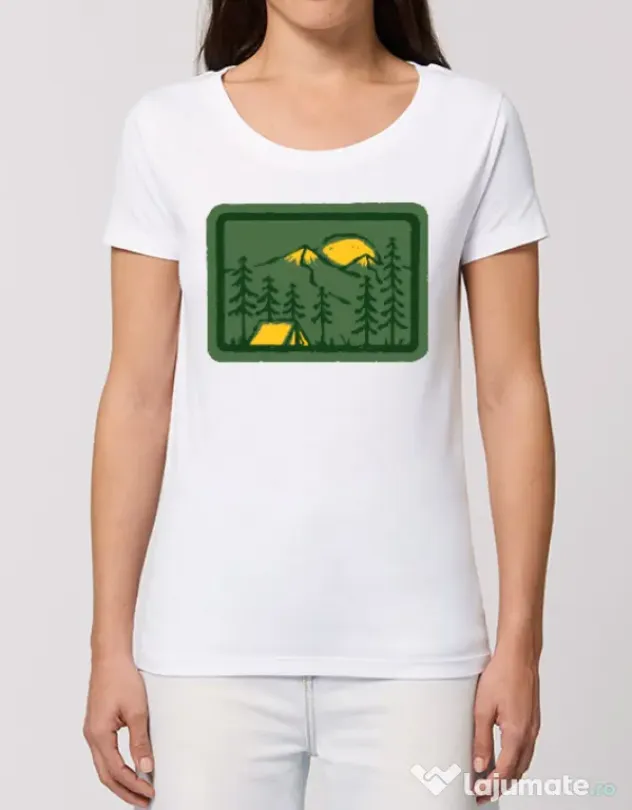 Tricou STANLEY STELLA dama Camping 2 Alb
