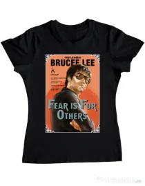 Tricou ADLER dama Fear is for others Negru