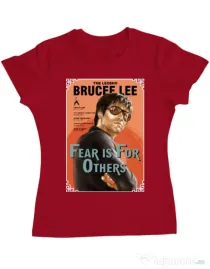 Tricou ADLER dama Fear is for others Rosu