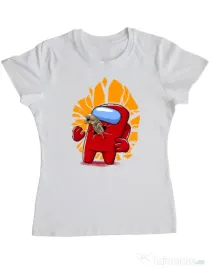Tricou ADLER dama Baby born Alb