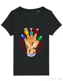 Tricou STANLEY STELLA dama High five Negru