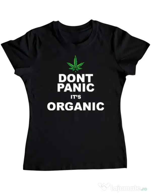 Tricou ADLER dama Organic Negru
