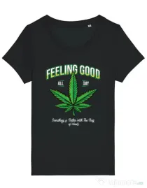 Tricou STANLEY STELLA dama Good ganja Negru