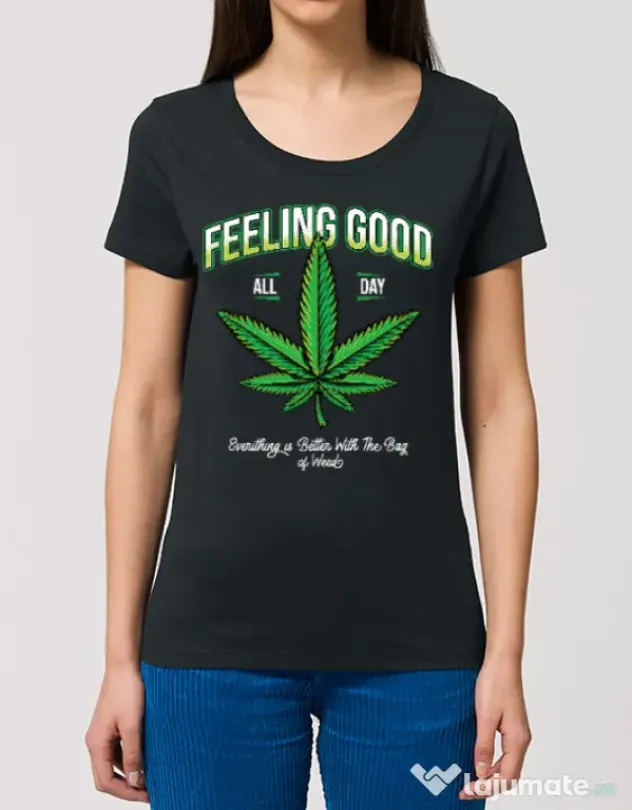 Tricou STANLEY STELLA dama Good ganja Negru
