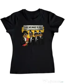 Tricou ADLER dama Dance meme Negru