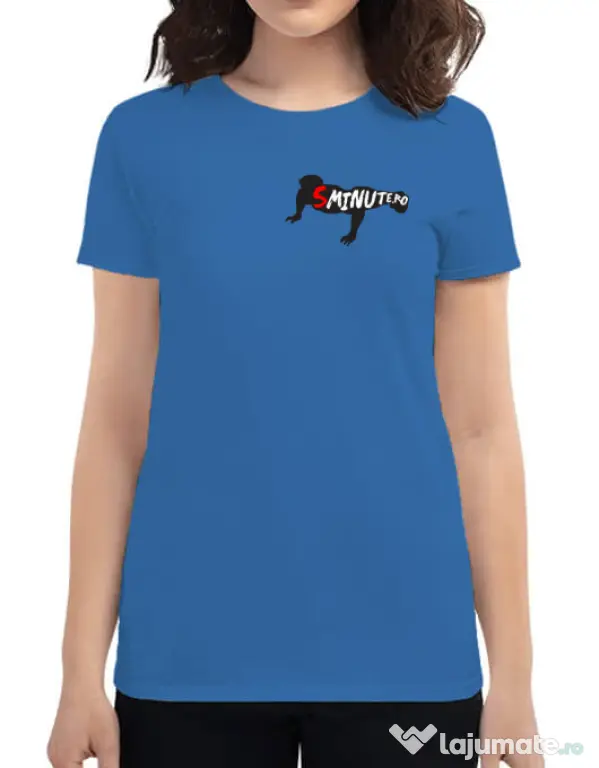 Tricou ADLER dama 5 minute Albastru azuriu
