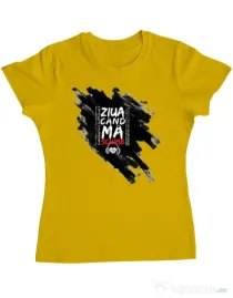 Tricou ADLER dama Tricou ZIUA CAND MA SCHIMB - Adi Morosanu Galben