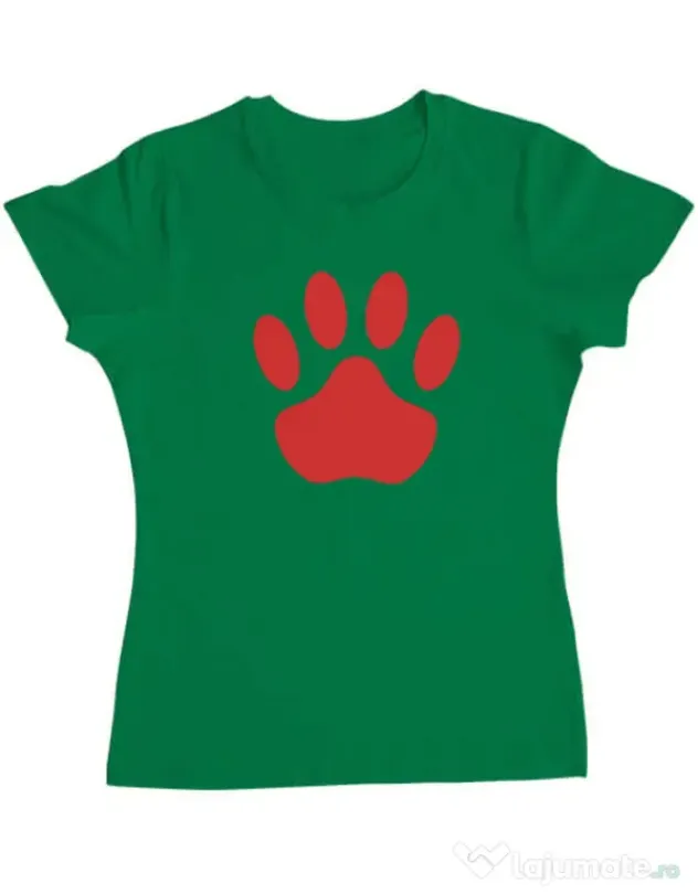 Tricou personalizat dama Custom design Verde mediu