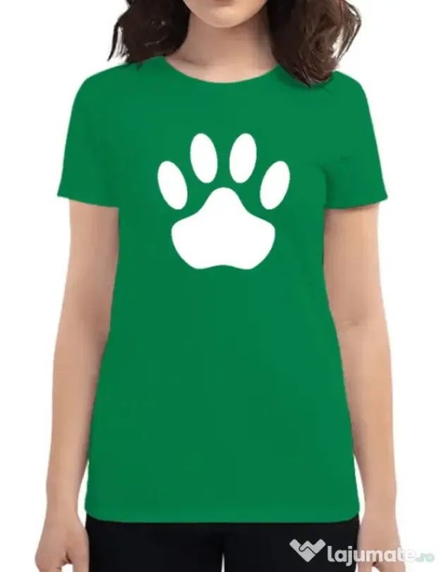 Tricou personalizat dama Custom design Verde mediu