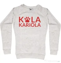 Bluza personalizata dama Logo Kola Rosu Migdala melanj