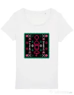 Tricou STANLEY STELLA dama Childhood Pattern Alb