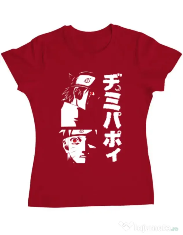 Tricou personalizat dama Otaku Scream Rosu