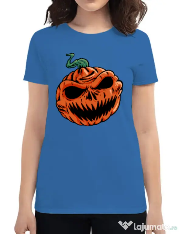 Tricou personalizat dama Pumpkin Albastru azuriu