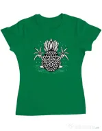 Tricou personalizat dama Pineapple Summer Verde mediu