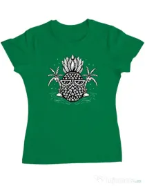 Tricou personalizat dama Pineapple Summer Verde mediu