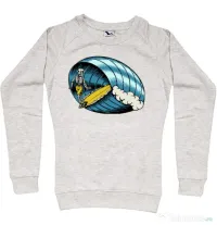 Bluza personalizata dama Surf Nose Migdala melanj