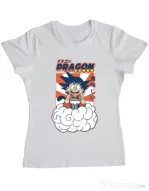 Tricou personalizat dama Dragon Ramen Alb