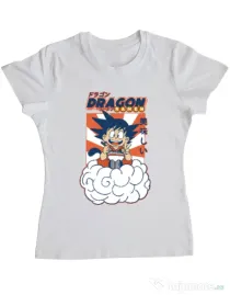 Tricou personalizat dama Dragon Ramen Alb