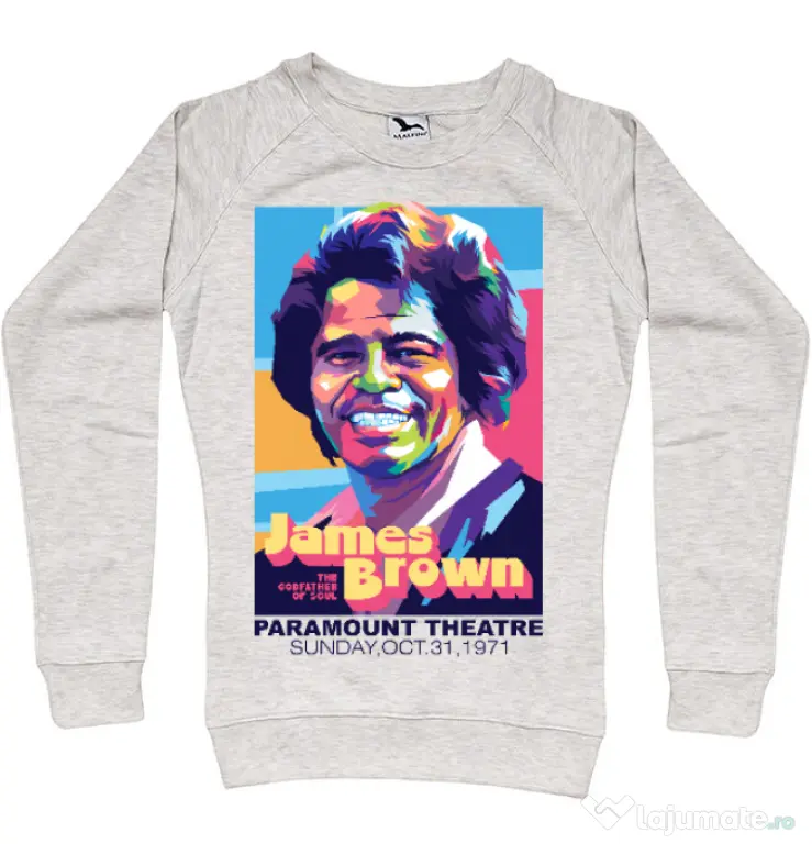 Bluza personalizata dama James Brown Migdala melanj