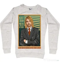 Bluza personalizata dama Kurt Cobain Migdala melanj