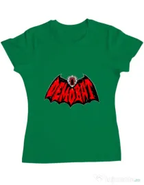 Tricou personalizat dama Demo-Batman Verde mediu
