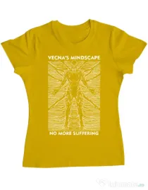 Tricou personalizat dama vecna's mindscape Galben