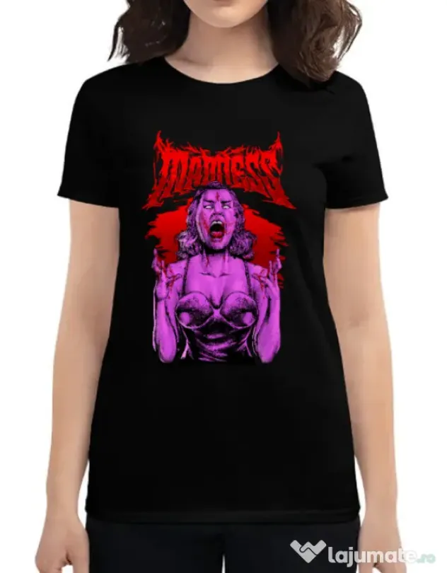 Tricou personalizat dama MADNESS Negru