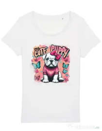 Tricou STANLEY STELLA dama BULLDOG 05 Alb