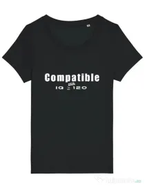 Tricou STANLEY STELLA dama Tricouri cu mesaje | IQ 120 | CreativeSheep Negru