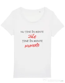 Tricou STANLEY STELLA dama Nu Tine Minte Zile | CreativeSheep Alb