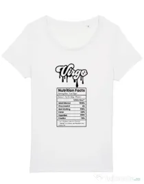 Tricou STANLEY STELLA dama Zodiac | Fecioara Alb