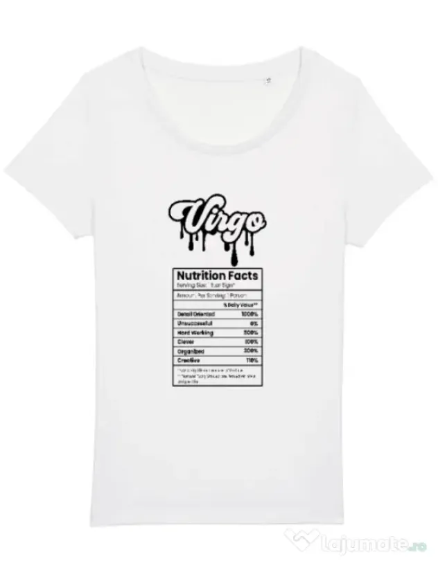 Tricou STANLEY STELLA dama Zodiac | Fecioara Alb