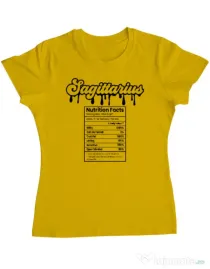 Tricou personalizat dama Zodiac | Săgetător Galben