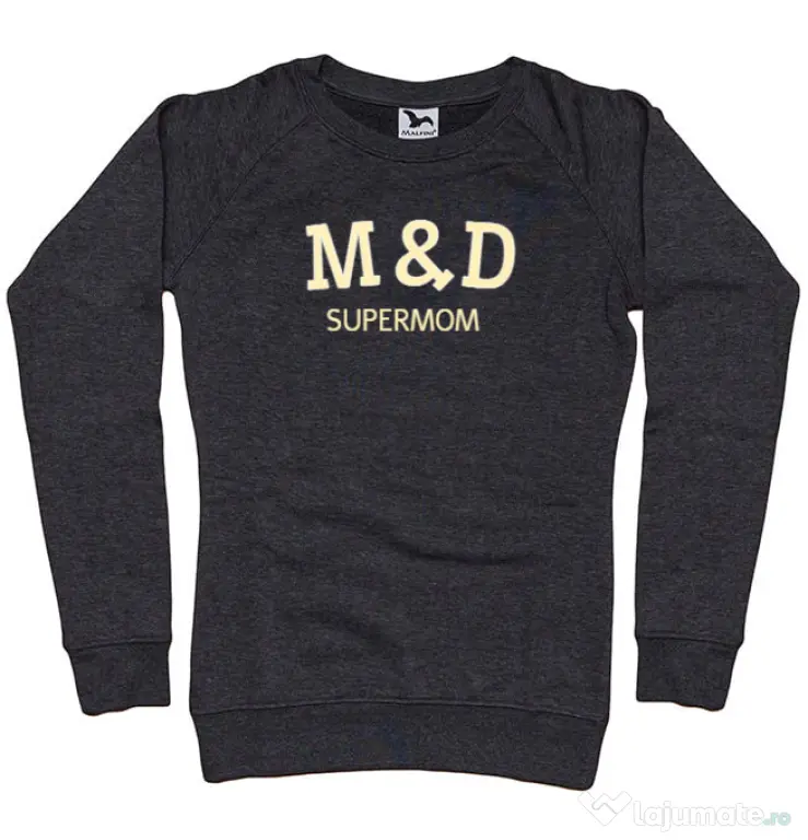 Bluza personalizata dama M&D 09 Negru melanj