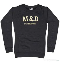 Bluza personalizata dama M&D 09 Negru melanj