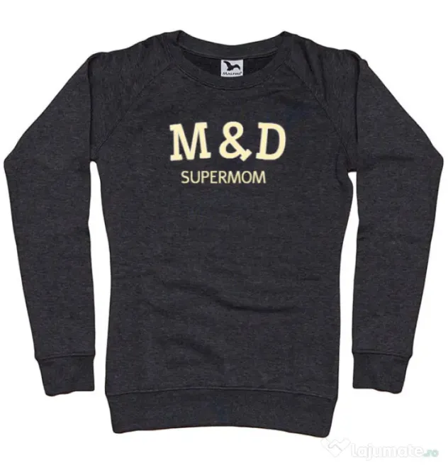 Bluza personalizata dama M&D 09 Negru melanj
