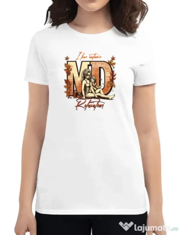 Tricou personalizat dama M&D 21 Alb