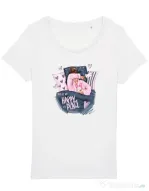 Tricou STANLEY STELLA dama happy place Alb