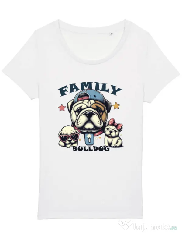 Tricou STANLEY STELLA dama BULLDOG 16 Alb