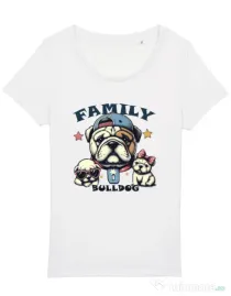 Tricou STANLEY STELLA dama BULLDOG 16 Alb
