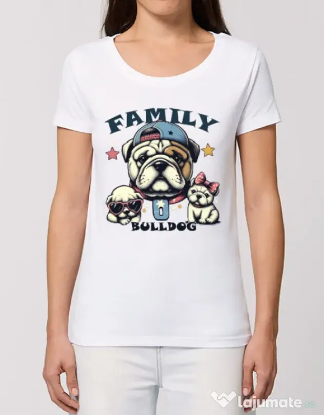 Tricou STANLEY STELLA dama BULLDOG 16 Alb